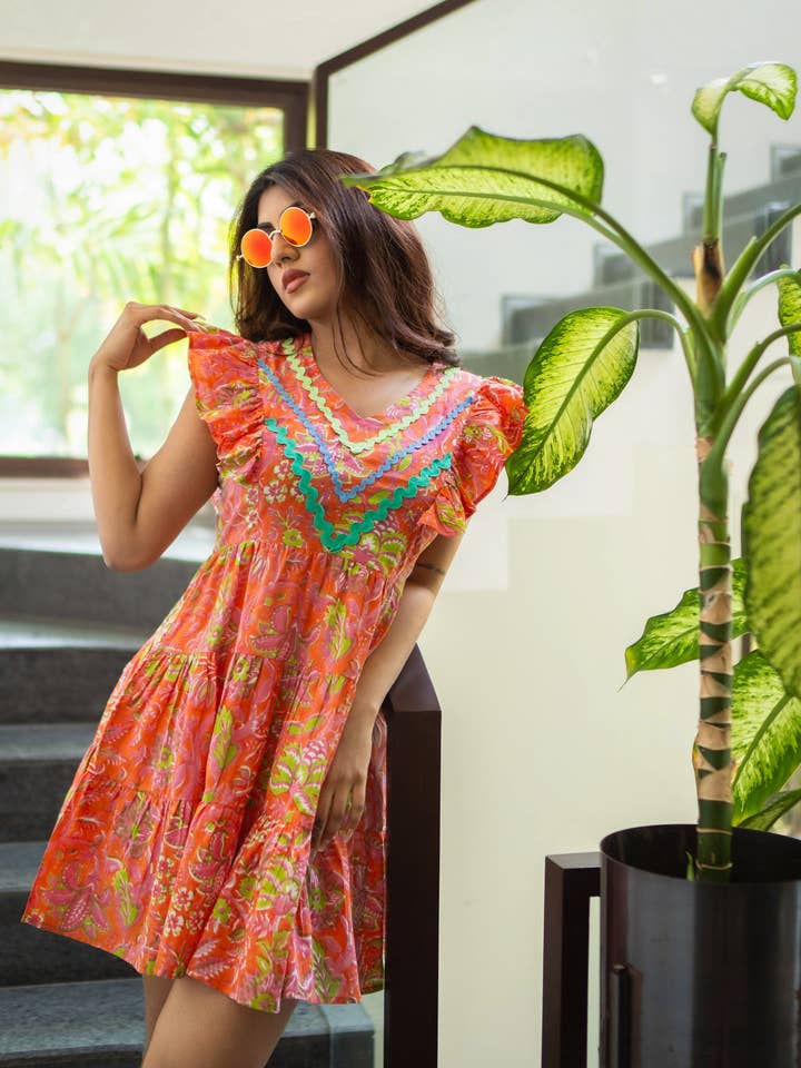 Vestido Flutter por atacado de Sohana