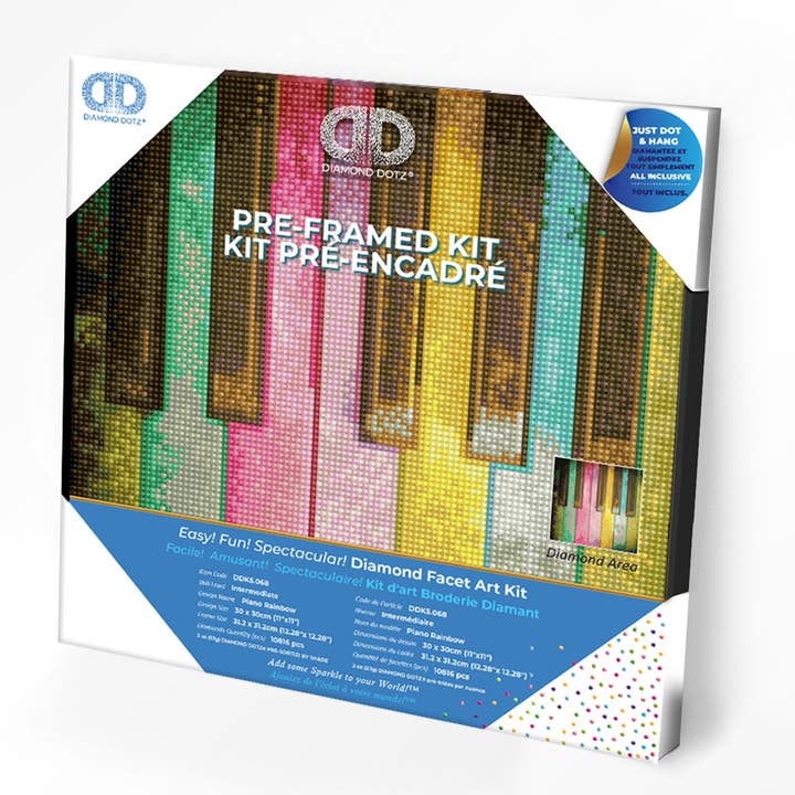Piano Rainbow (Framed) for wholesale by DIAMOND DOTZ®