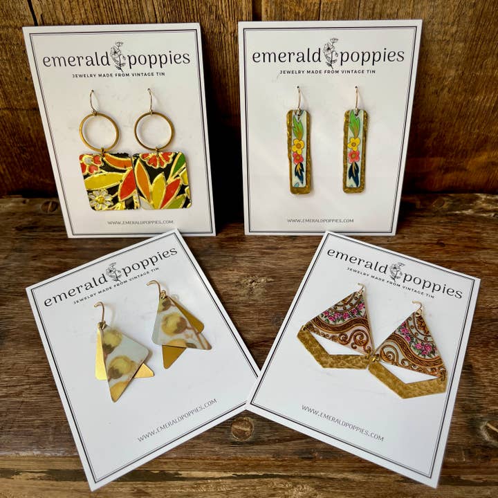Garden Party (4 pair of earrings) for wholesale by Emerald Poppies
