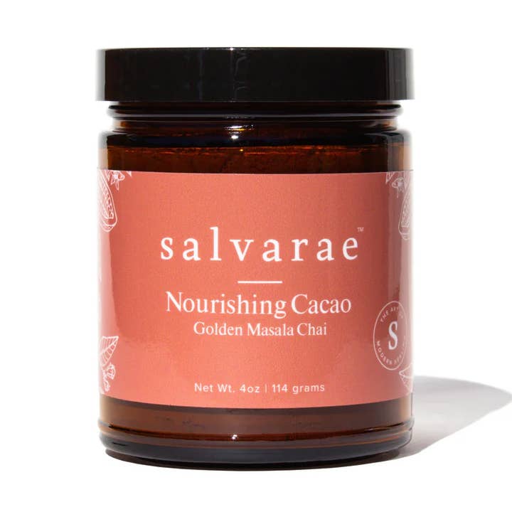 Nourishing Cacao Golden Masala Chai for wholesale by Salvarae Wellness