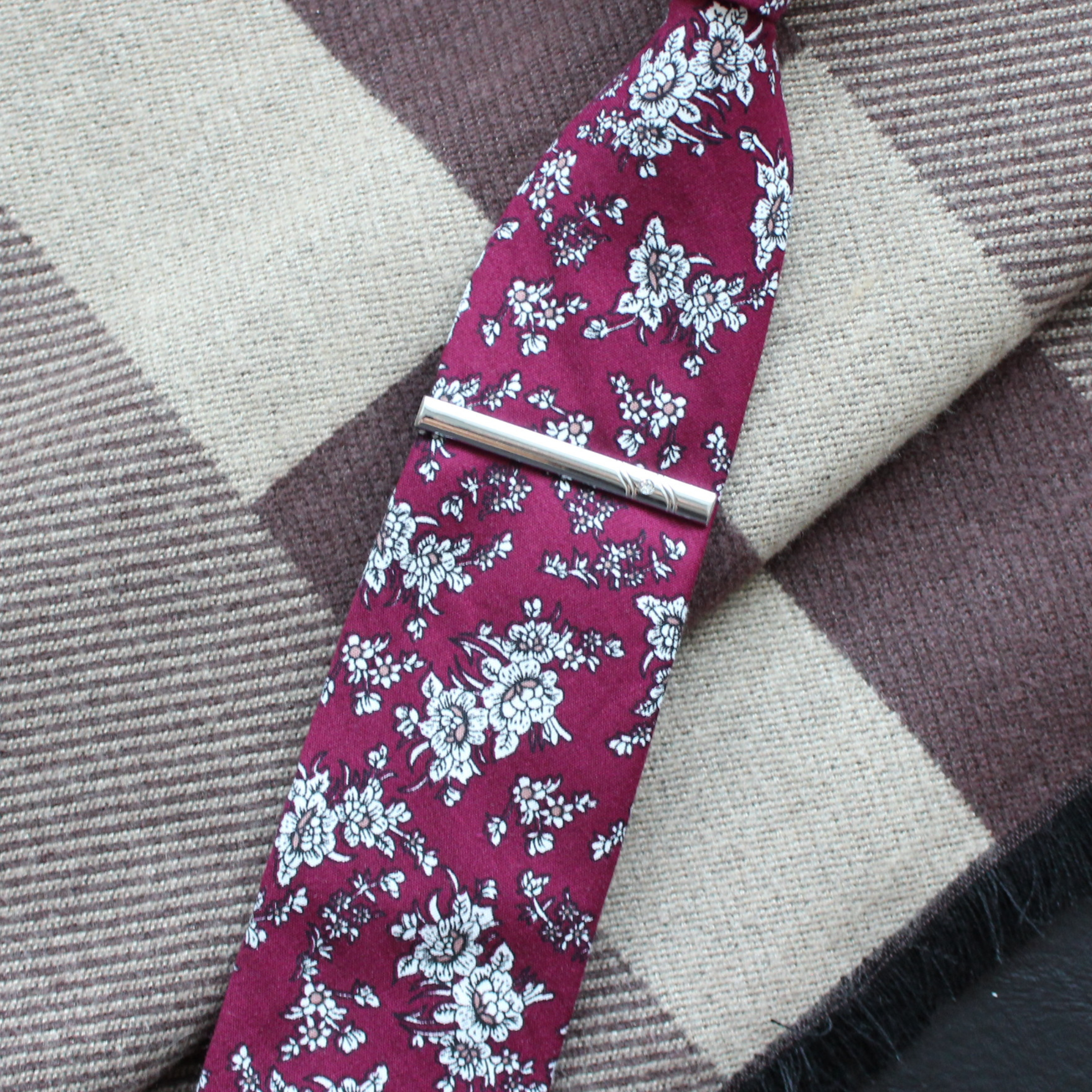 Tie Mood – wholesale Slipsklämma - Herr – Hazel Silver Tie Clip1