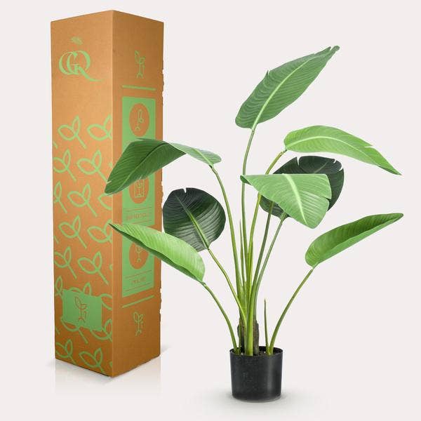 Oasis of Life - Wholesale Artificial plant - Strelitzia nicolai Bird of Paradise Flower – Artificial Plant – Houseplant – ↕120cm – Realistic Silk Leaves – Easy Care & Decorative3