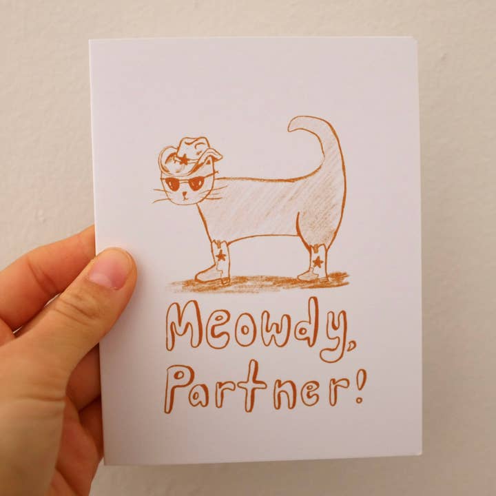 Wenskaart van Meowdy Partner voor wholesale door Desert Bunni