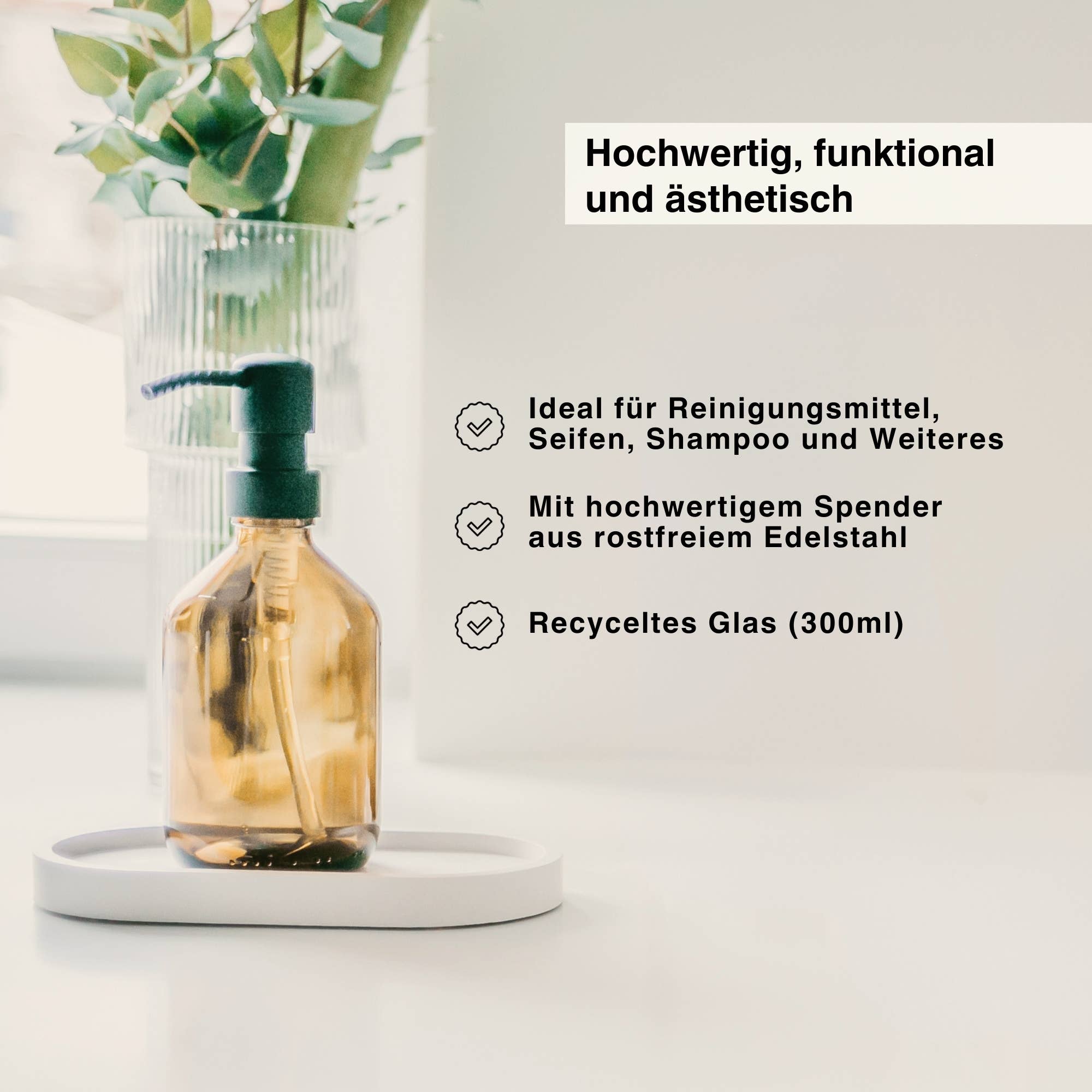 nordesign - Wholesale Soap Dispenser - Soap dispenser (300ml, empty) - With stainless steel attachment3