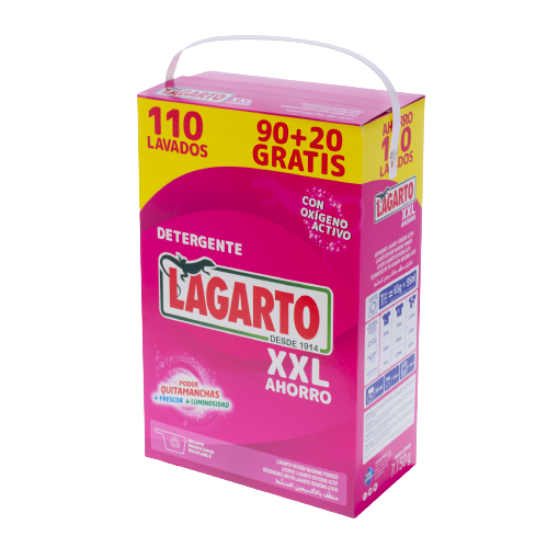 Lagarto - Wholesale Laundry Detergent Powder/Pods - Active Oxygen Powder Detergent - XXL 110 Washes4