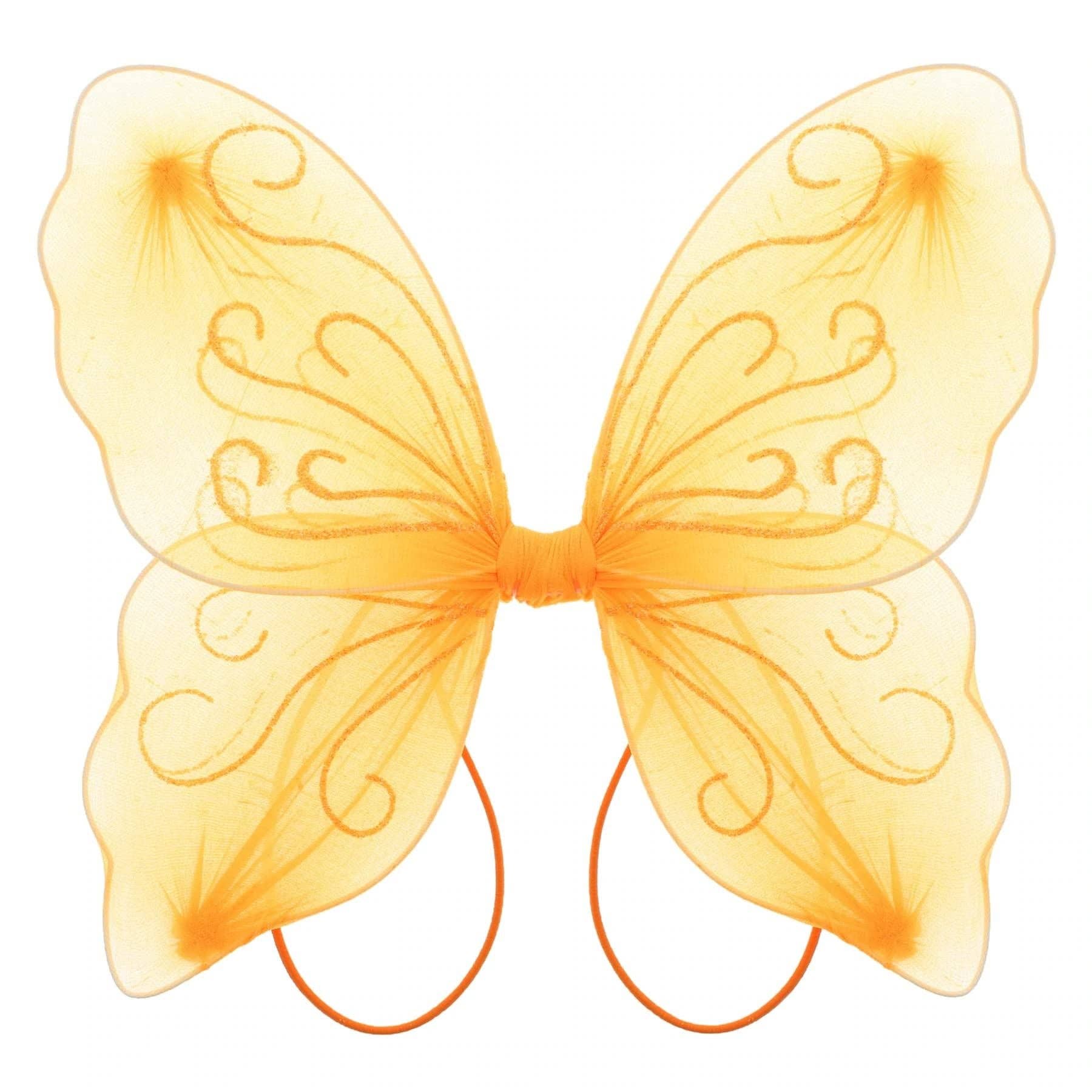 Topkids Accessories – wholesale Costume – Child – Angel Wings Fairy Butterfly Pixie Tinkerbell Fancy Dress Outfit Girls Dressing Up Costume Baby Toddler Kids Childs Small Tiny Mini Toy Fairywings Set Glitter21