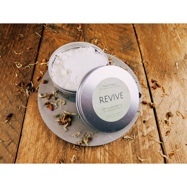Revive Organic Moisturising Bath Fizz-Lime, Lemon & Tea Tree for wholesale by Human Nature Organics US