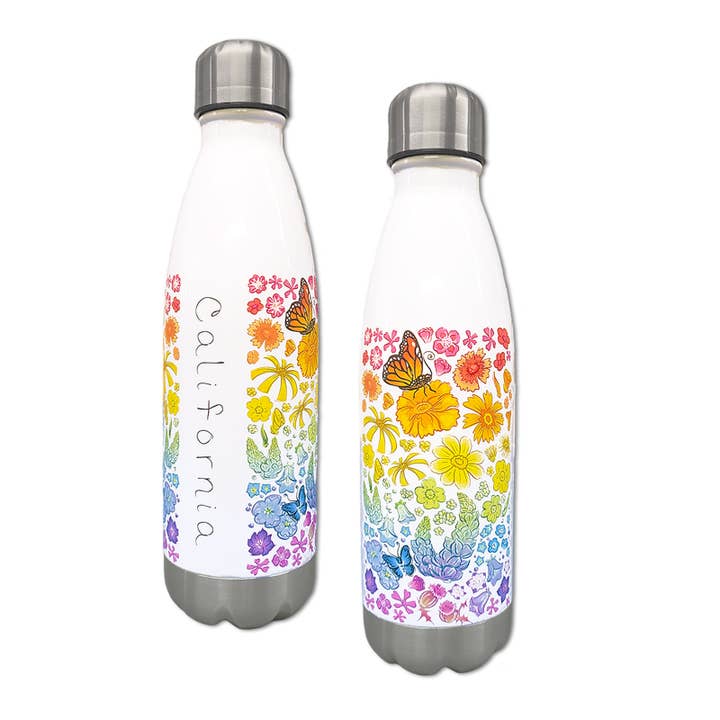 SF Mercantile - Wholesale Water Bottle - California Floral Field Water Bottle