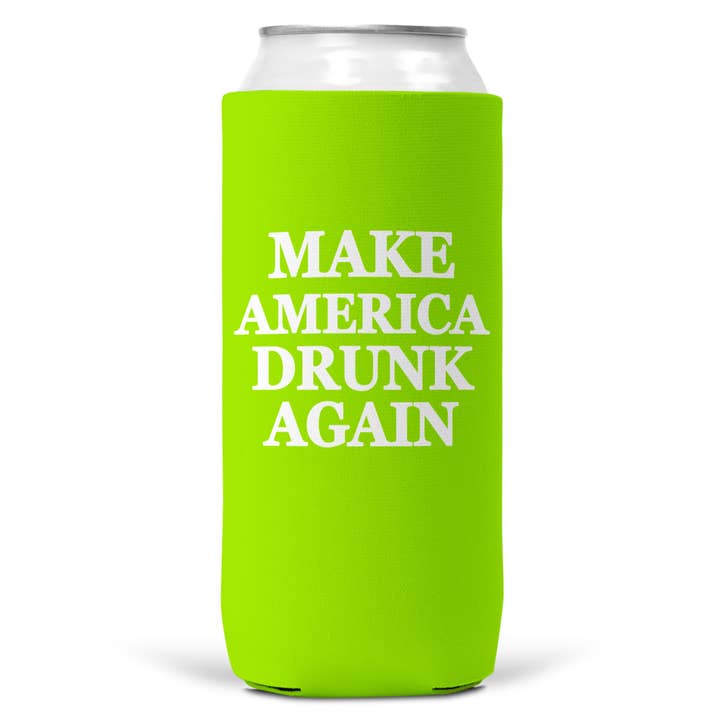 Wi-Wear – wholesale Drink huggers & koozies – Make America Drunk Again SLIM CAN Coozie/Cooler5