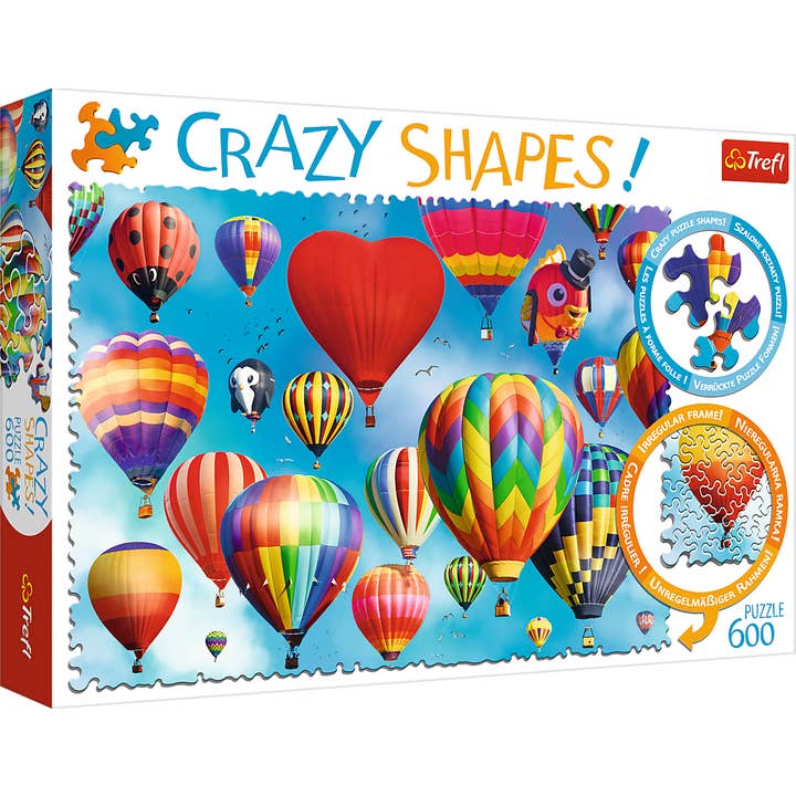 Lot de 600 puzzles Crazy Shapes Trefl, ballons colorés pour la vente par TREFL by Bridge Toys