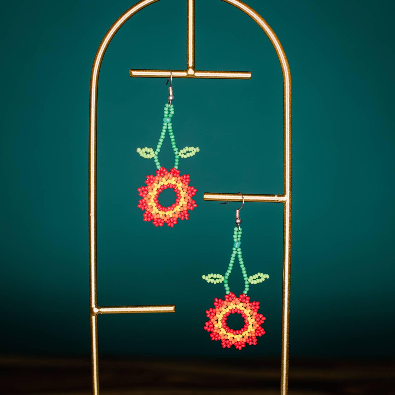 Lucia's Imports – Brincos de argola por atacado – Brinco Flor de Maria6