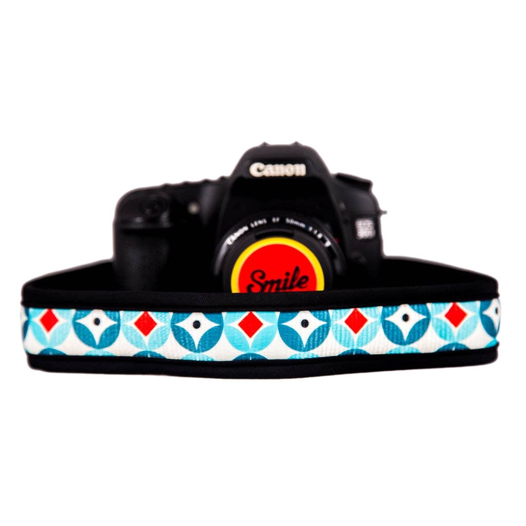 Smile - Wholesale Camera Strap - HANG UP! Strap for all types of Camera, SLR, DSLR, Mirrorless BLUE MOD4