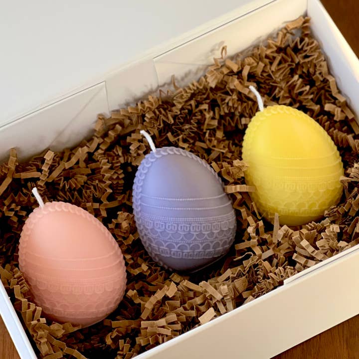 Easter Egg Candle Gift Box for wholesale by Lelik Craft Design
