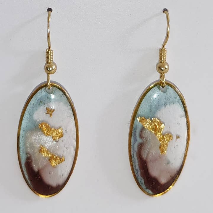 Souffles d'Or - Resin Buckles - Gold-Field Clip for wholesale by Arynna Création