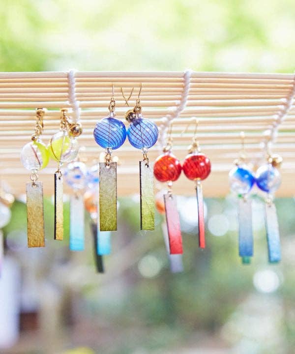 Ametsuchi by Amina Collection - Wholesale Dangle Earrings - FURIN Wind Chime Earrings15