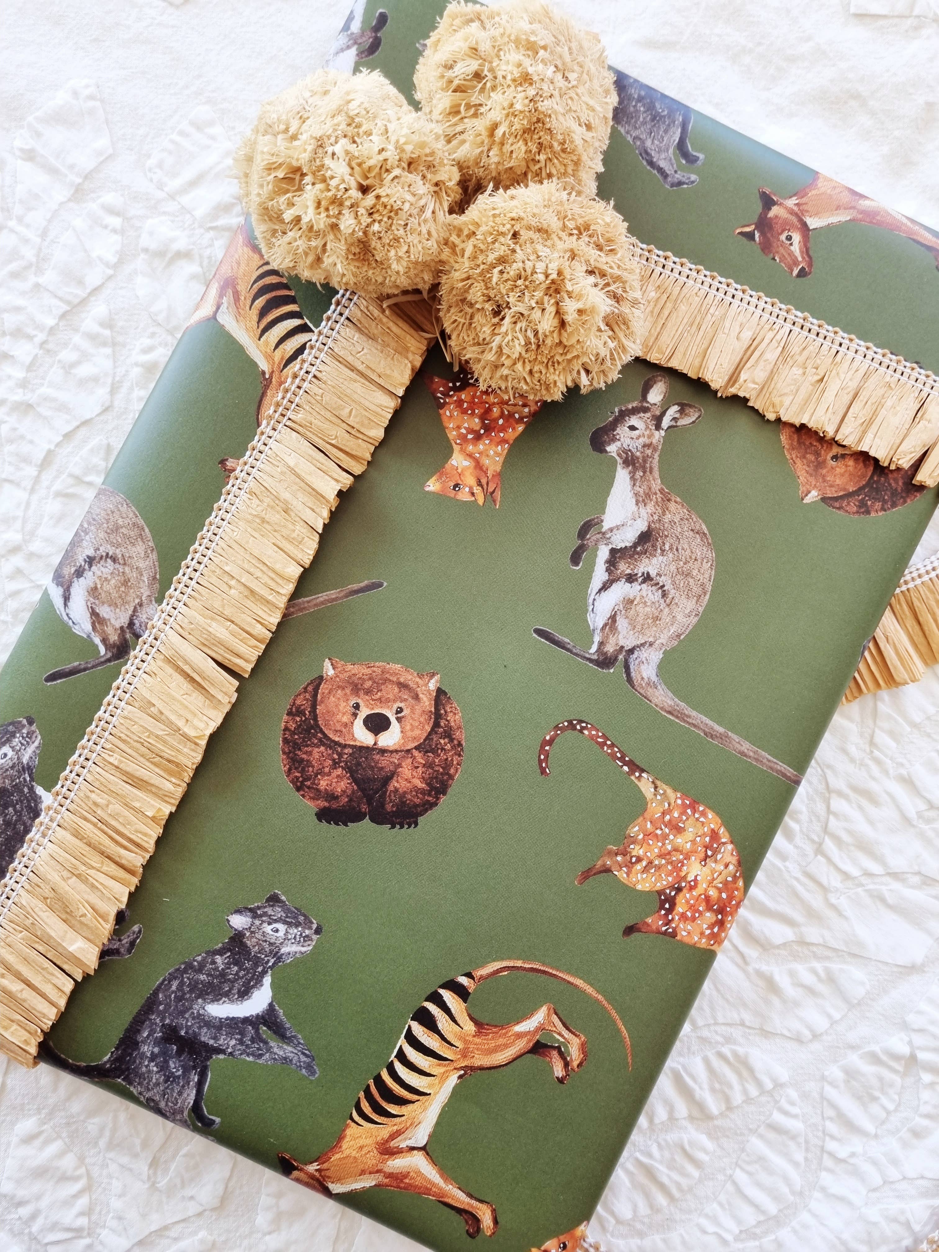 Bosa Art Co - Vendita all'ingrosso Carta da regalo in fogli - Carta da regalo / Animali australiani (Nuova dimensione)2