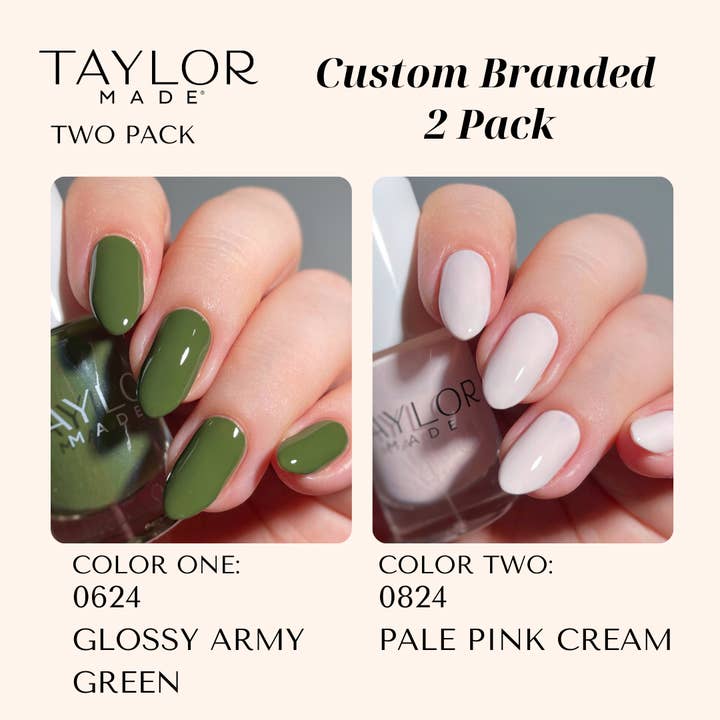 Taylor Made Polish - Vendita all'ingrosso Smalto per unghie - Smalto per unghie personalizzato: confezione da 2 a lunga tenuta + vegano + non tossico89