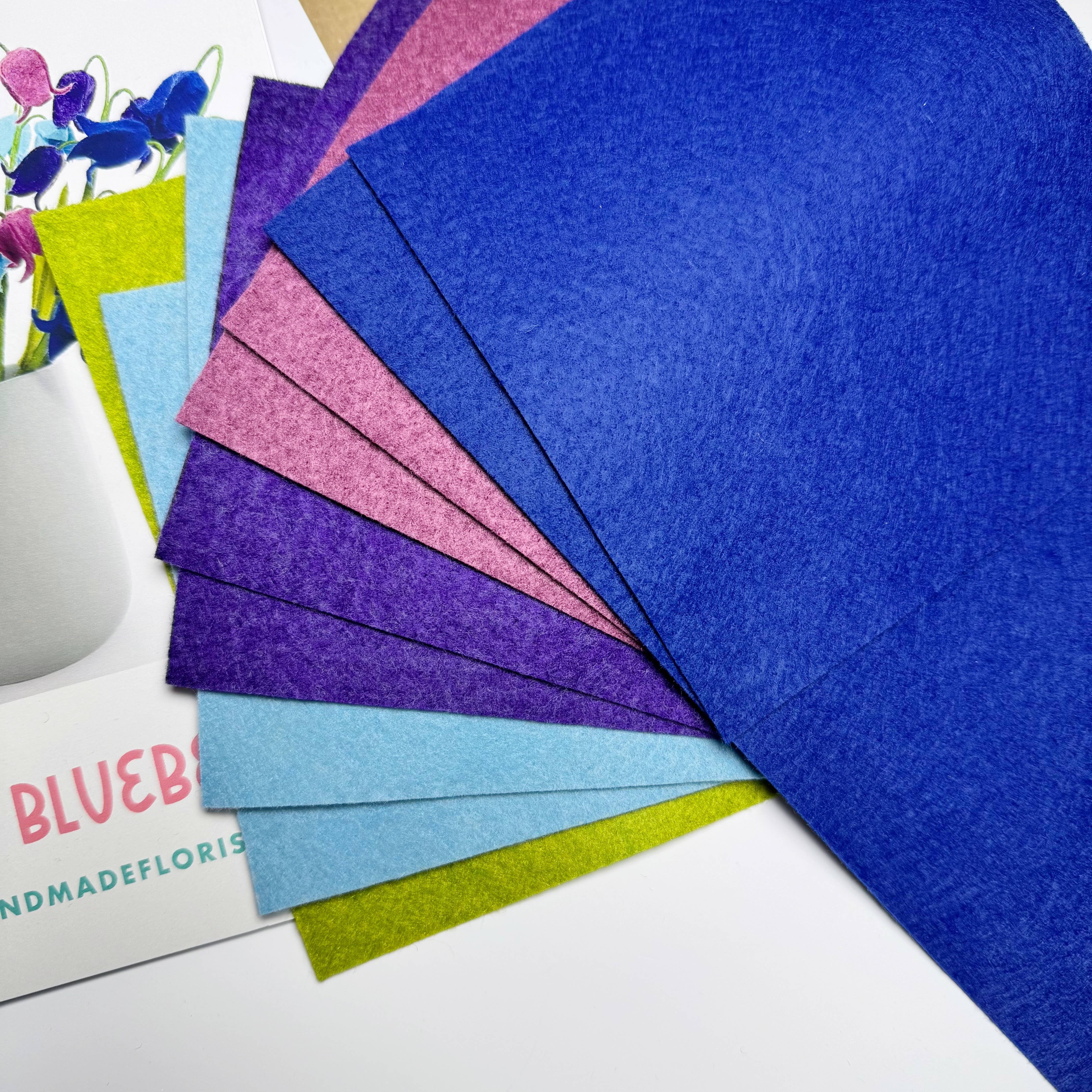 The Handmade Florist – wholesale DIY craft kit – Spring Bluebells felt flower craft kit 4