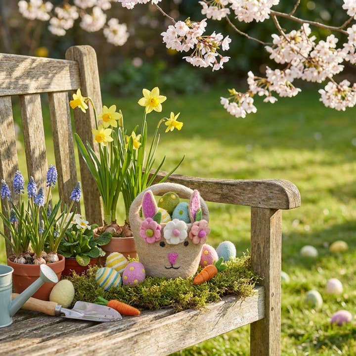 Felt So Good - Vente Boîtes décoratives - Paniers de Pâques en feutre faits main6