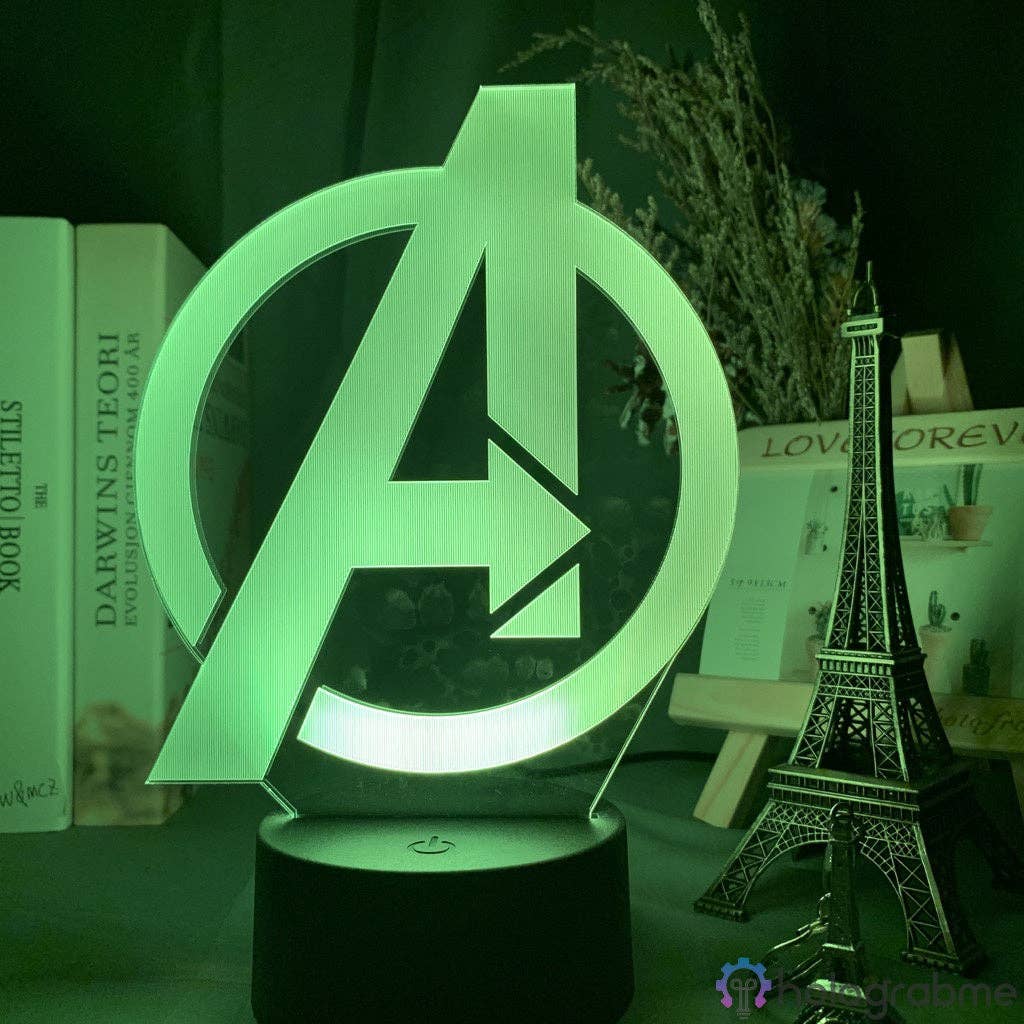 Holograbme - Wholesale Accent/Desk Lamp - Marvel Avengers Logo Lamp4