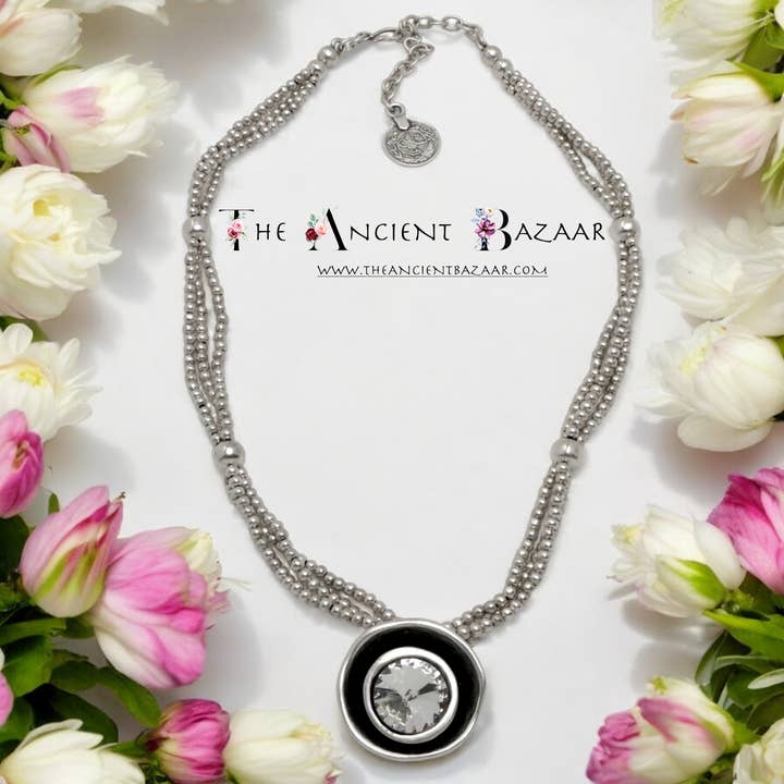 Item # 1575- Pewter Necklace for wholesale by The Ancient Bazaar Jewelry & Accessories