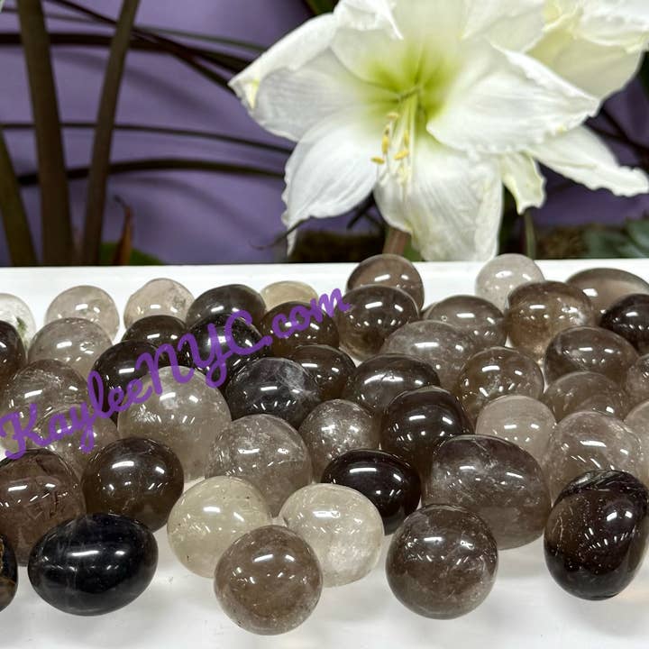 KayleeNYC - Wholesale Spiritual Stone/Crystal - 2 Lbs Natural Smoky Quartz Tumble Healing Energy3