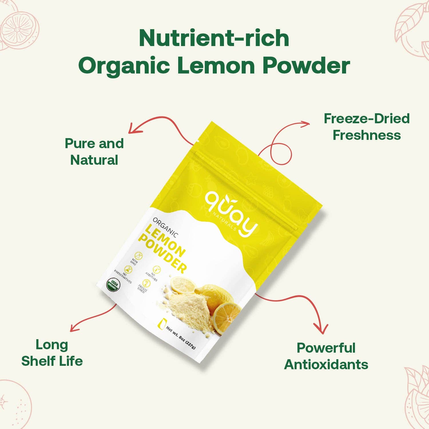 Quay Naturals - Wholesale Dried Spice Mix - Organic Lemon Juice Powder2