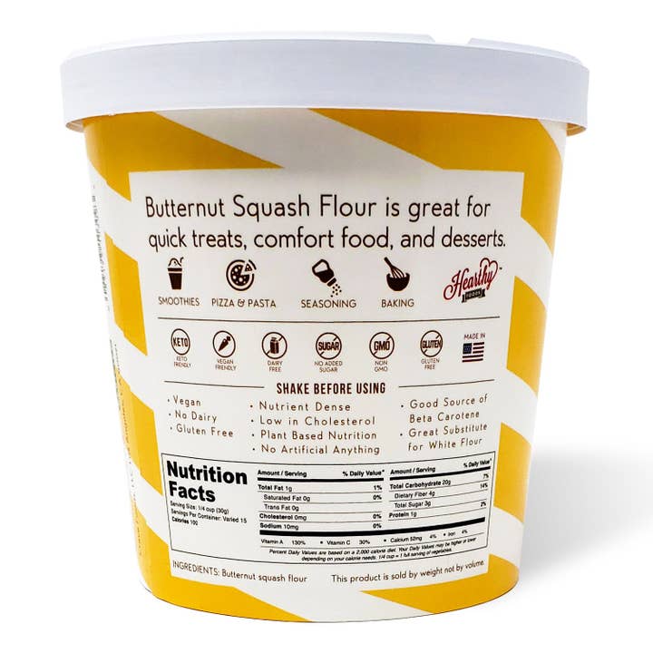 Hearthy Foods - Wholesale Flour - Butternut Squash Flour1