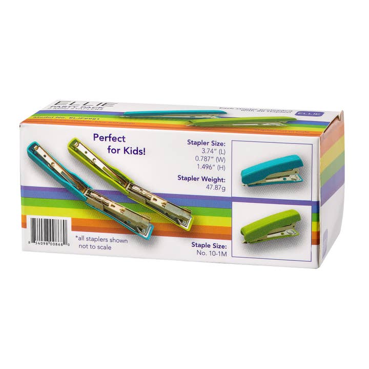 Green Sky - Wholesale Stapler - Ellie - 2 Mini Staplers Blue & Green1