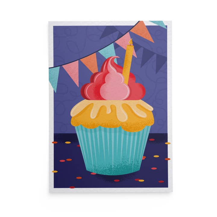 Cupcake, postcard for wholesale by Studio Jubel