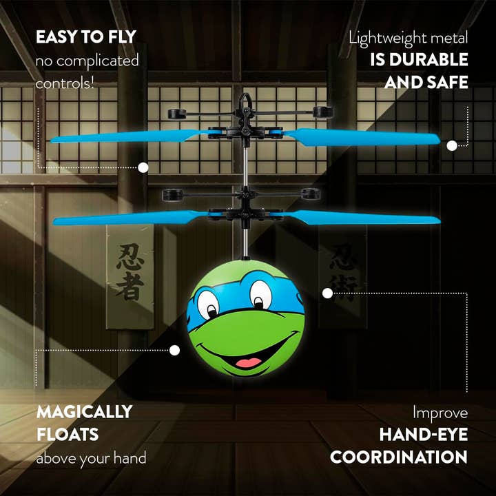 World Tech Toys - Wholesale Toy Plane - Kids - Nickelodeon TMNT Leonardo UFO Ball Helicopter1