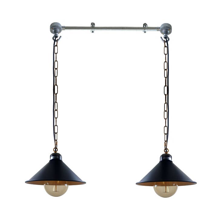 Ledsone - Vente Lustre/Suspension - Plafonnier industriel en métal, lampe à suspension Retro Loft