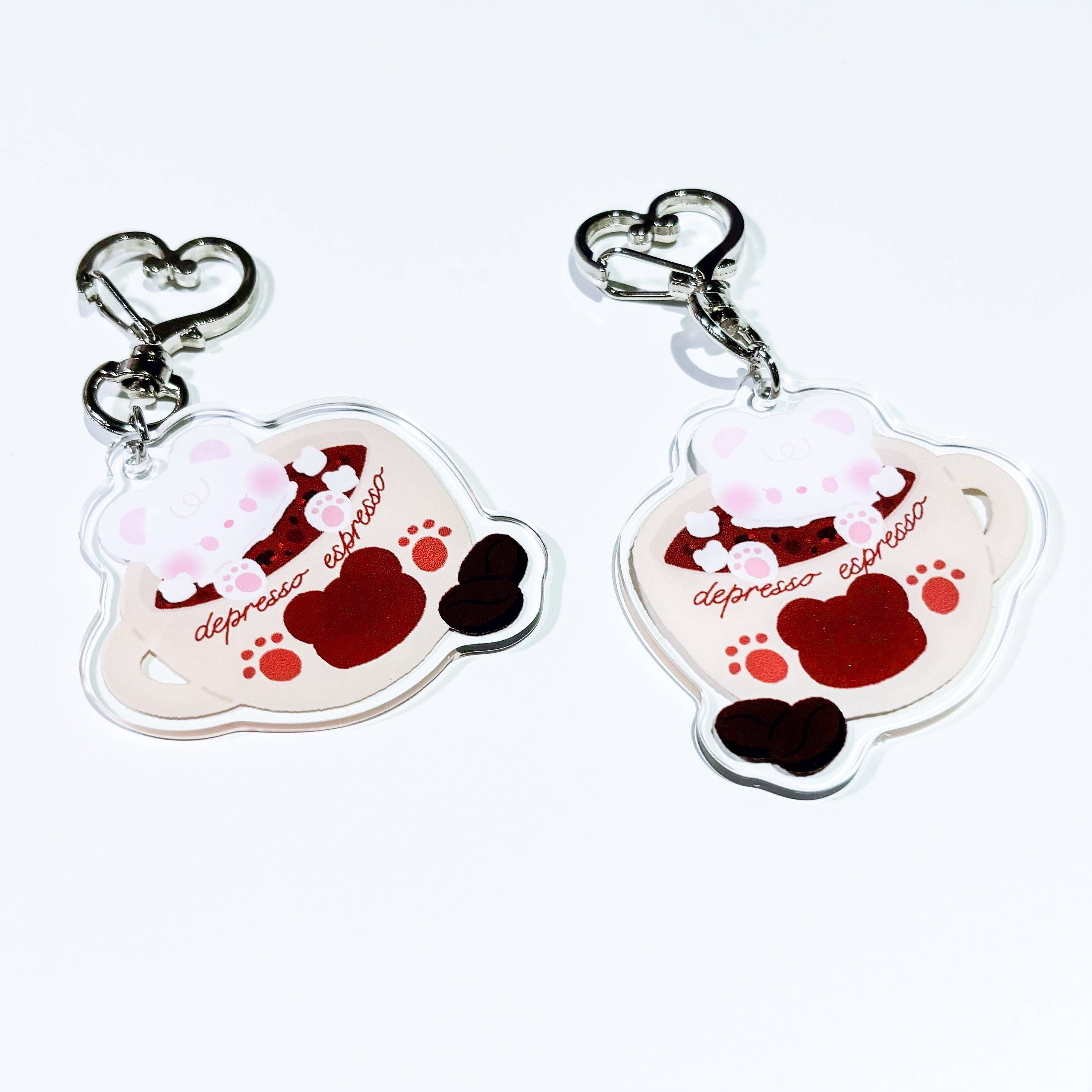 Borah Studio - Wholesale Keychain - Women's - [borahstudio] Honey "Depresso Espresso" Keychain0