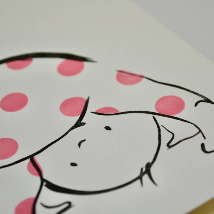 Alex & Olive - Wholesale Baby card - Baby Girl Handcrafted Greeting Card - Letterpress Printed 1