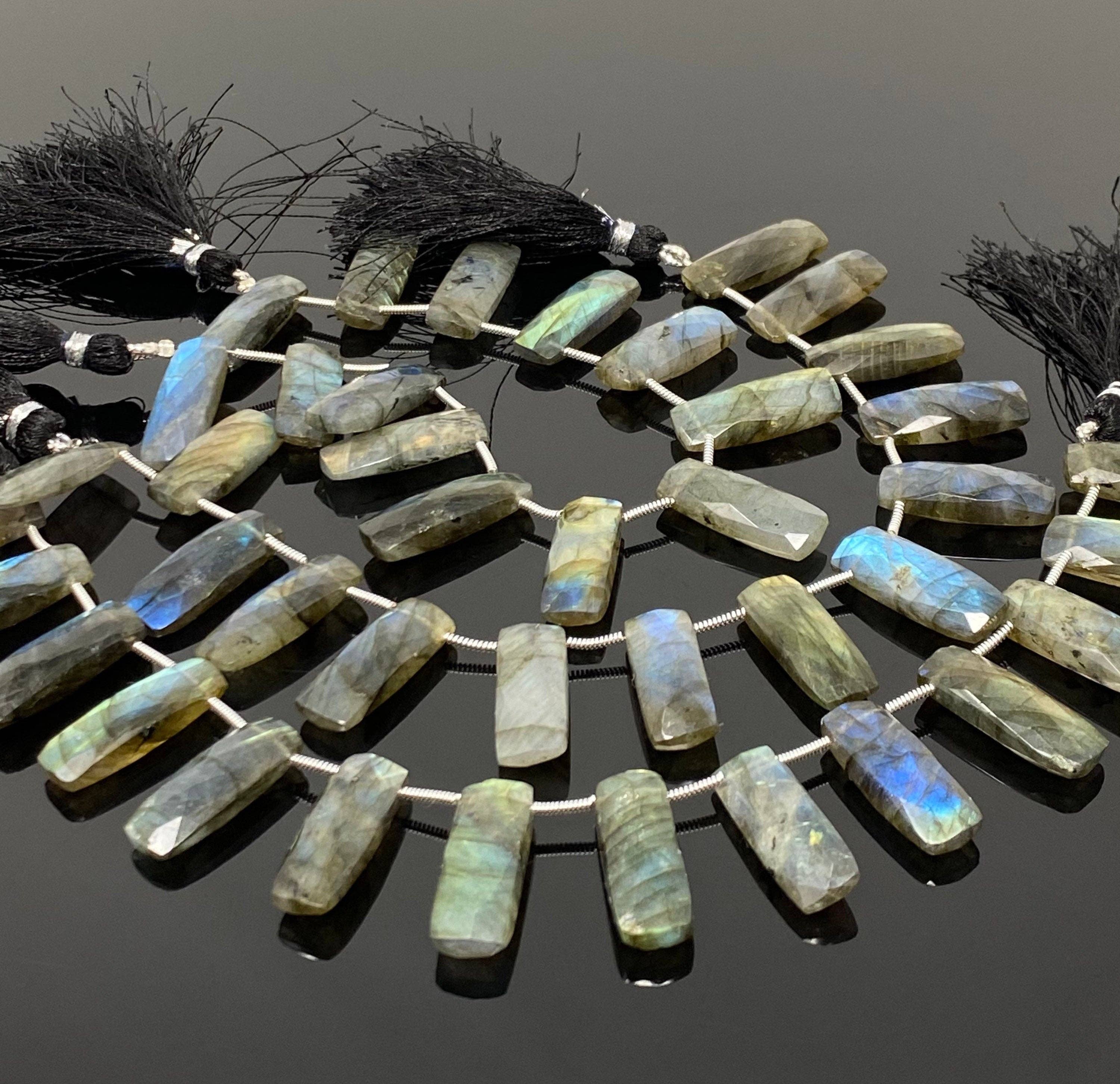 Fabricación De Joyas De Cuentas De Piedra Solar De Gris 100% 
