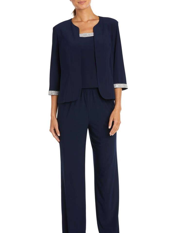 RM Richards Embellished 3-Piece Jacket Dress for wholesale by New Yorker's Apparel