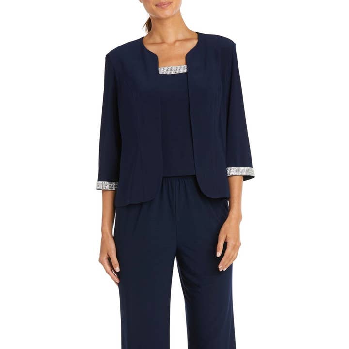 RM Richards Embellished 3-Piece Jacket Dress for wholesale by New Yorker's Apparel