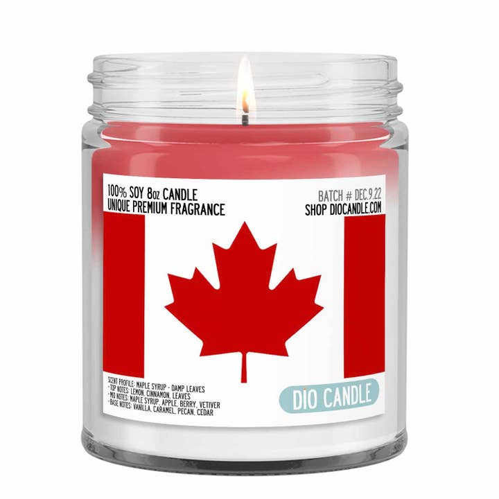 Bougie True North Canada pour la vente par Dio Candle Company