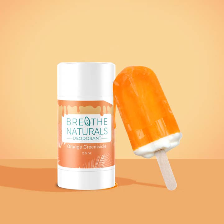 Breathe Naturals Deodorant – wholesale Deodorant – Unisex – Orange Creamsicle Deodorant
