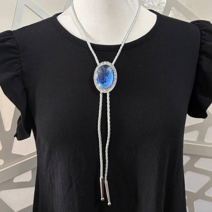 Audacious Studio - Wholesale Pendant/Charm Necklace - Gazing Crystal Bolo Tie3