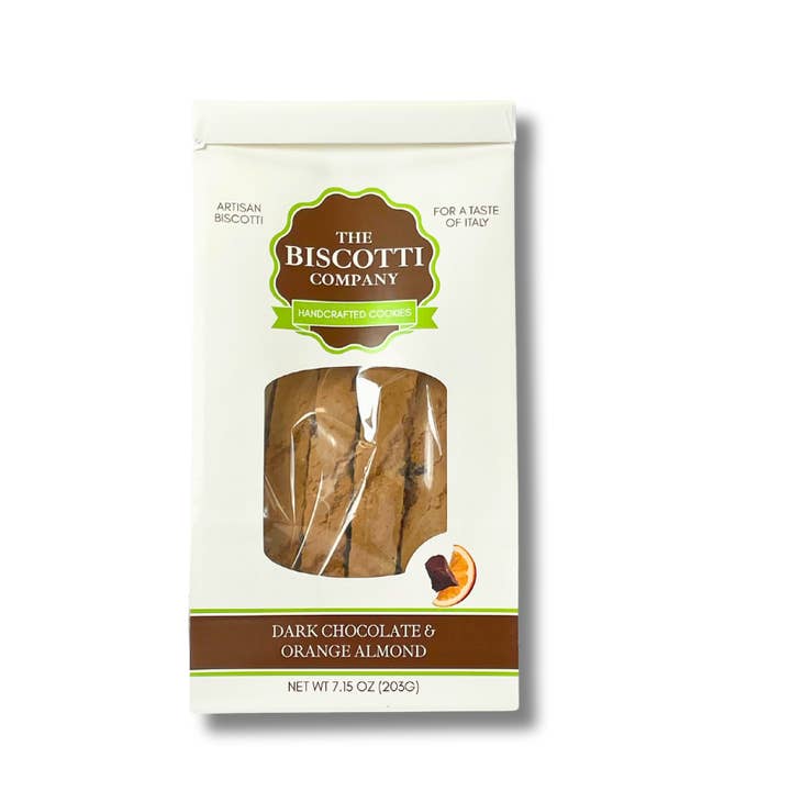 Biscotti - Chocolate & Orange Almond - Case of 8x7.15 OZ Bag for wholesale by The Biscotti Company