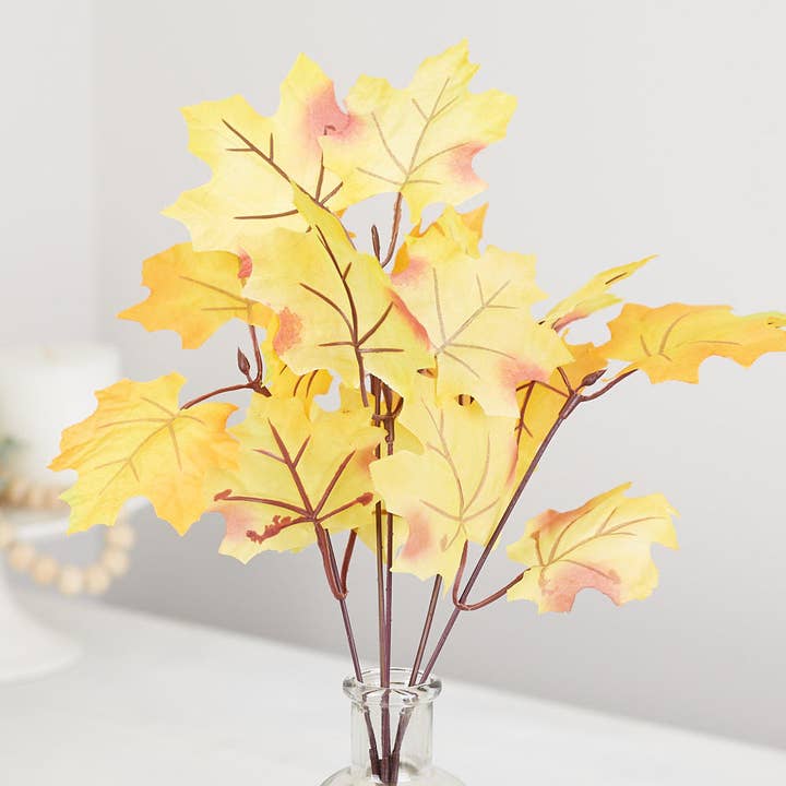 Buisson artificiel de feuilles d'érable d'automne de 13 pouces pour la vente par Factory Direct Craft