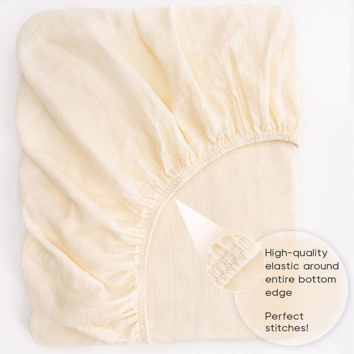 Barooga - Wholesale Cot/Crib Sheets - Muslin Crib Sheets for Boys and Girls, 28"x 52" + 9"2