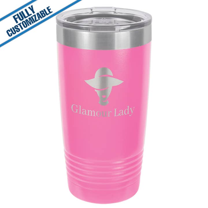 GiftWorksPlus - Wholesale Insulated Mug/Tumbler - 20oz. Engraved Tumbler with Flip Lid - Fully Customizable4