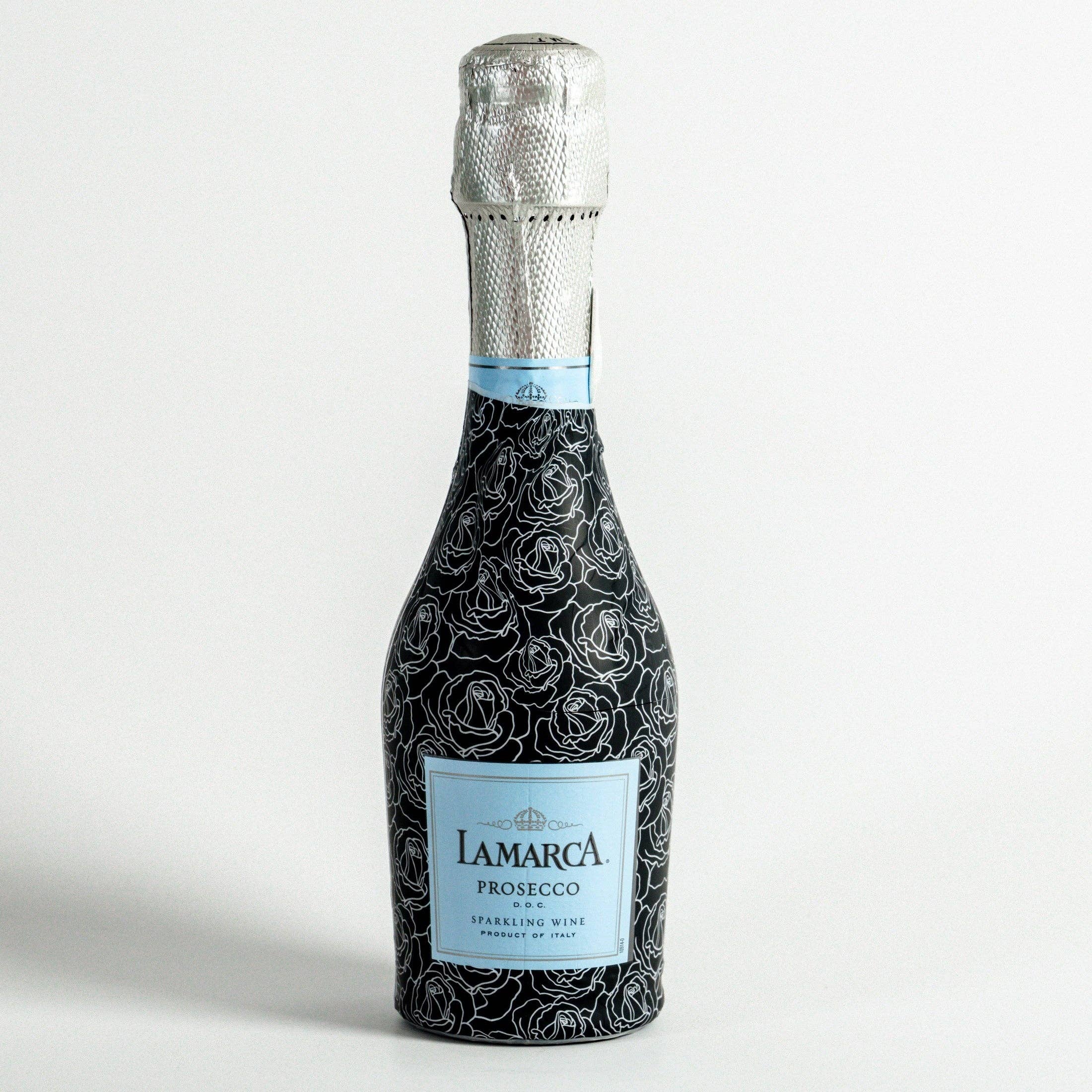 Beau Bottles - Wholesale Wine Gift Bag - Beau Bottles Black and White Roses - MINI Prosecco Collection - Six Pack0