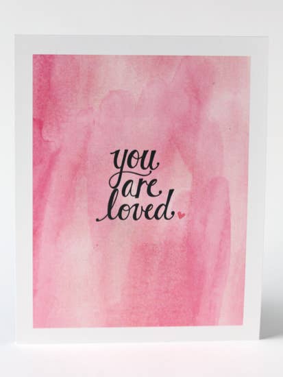 8 X 10 Du är älskad Art Print för wholesale av Pink Olive