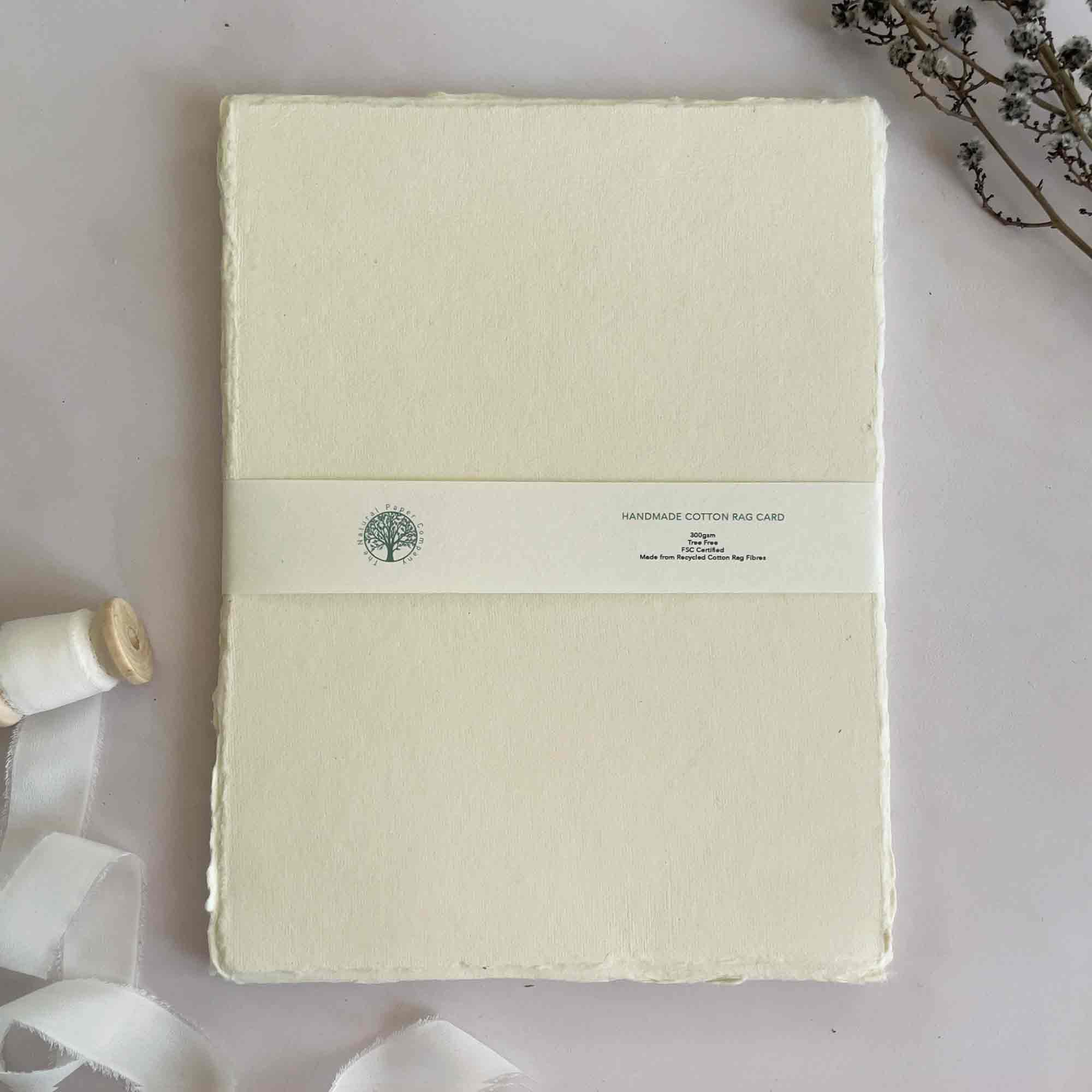 The Natural Paper Company - Wholesale Stationery/Notecard Set - Vanilla Handmade Cotton Rag Paper, Card and Envelopes8