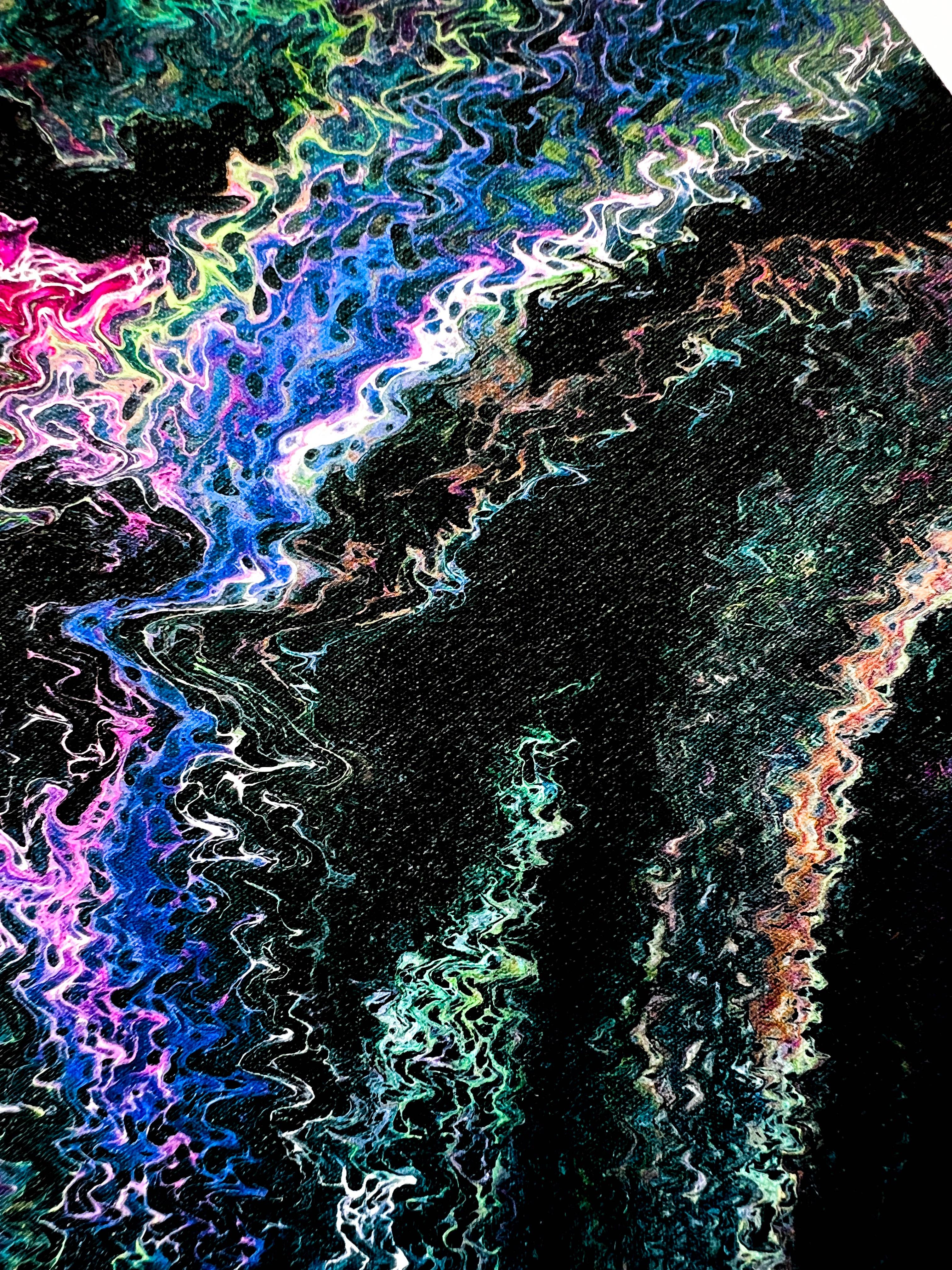 Clara de la Fuente Artist - Wholesale Art Print - Abstract Northern Lights Aurora Celestial Sky  Print Premium12