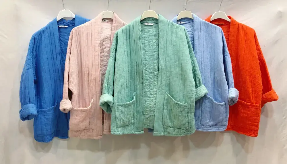 Mimi & Gogo – wholesale Jacket – Women's – Quilted jacket in cotton gauze7