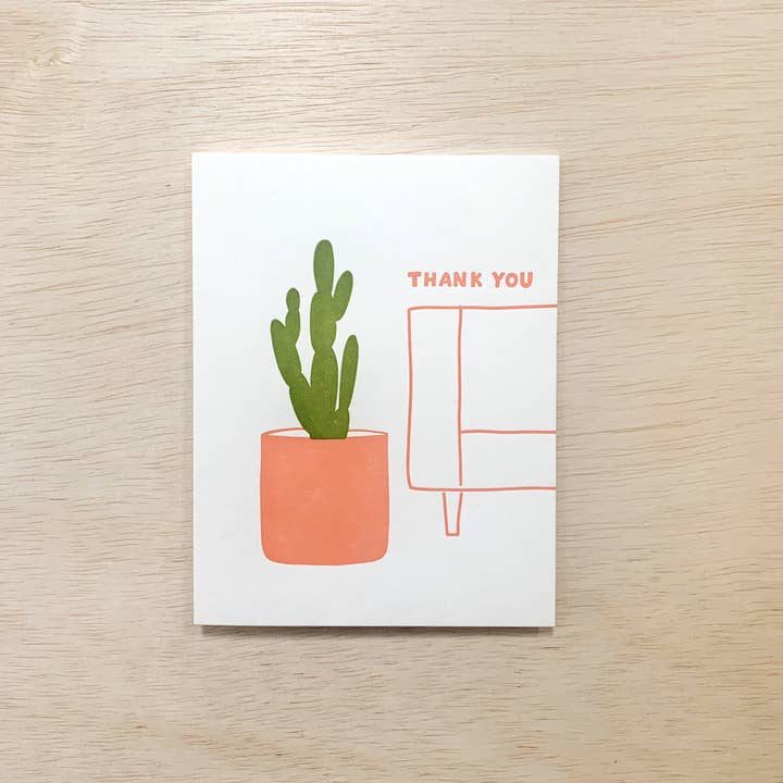 Odd Daughter Paper Co. - Wholesale Thank You Card - Cactus - Thank You Card